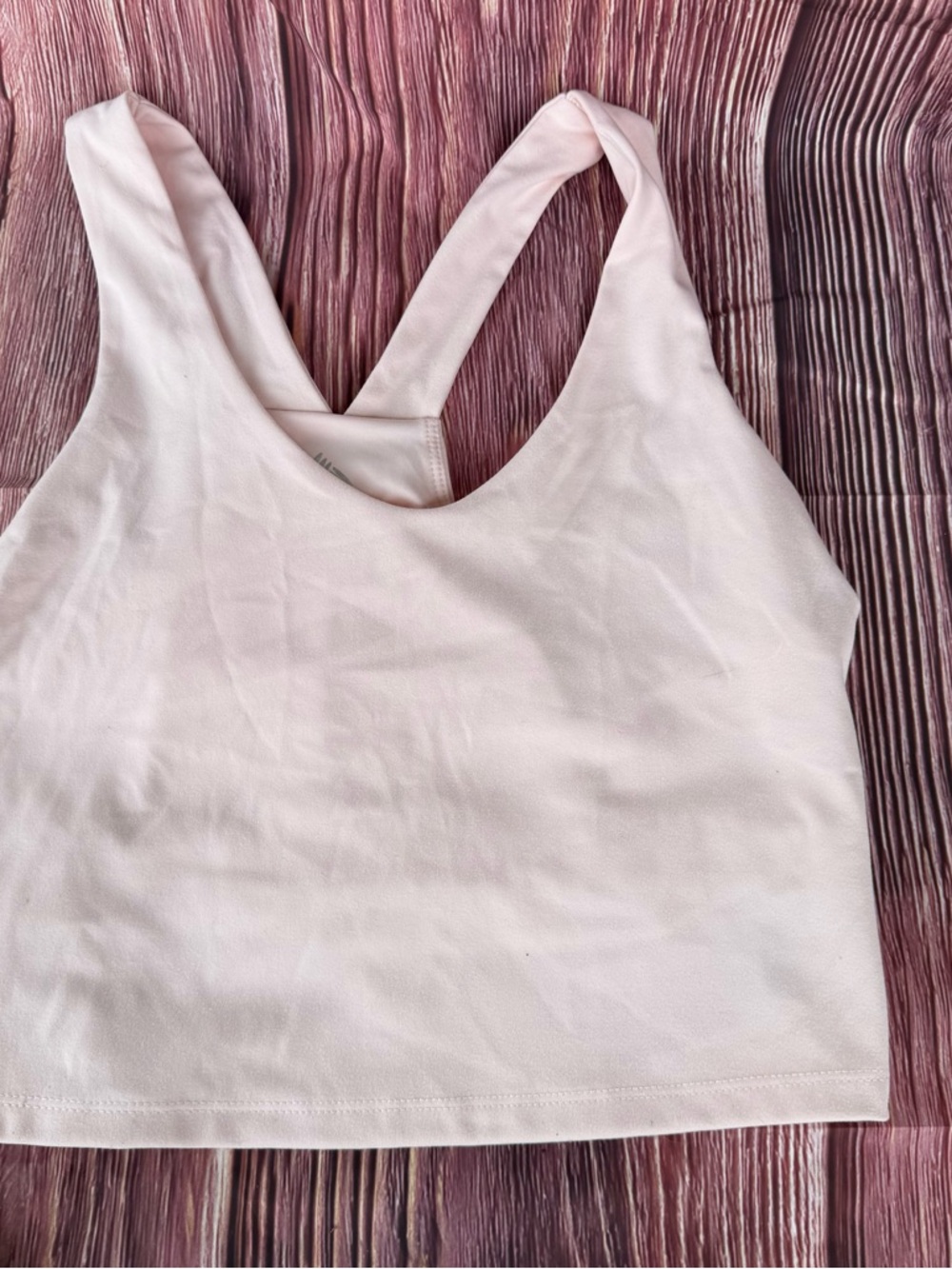 RBX Pale Pink Racerback Sports Crop